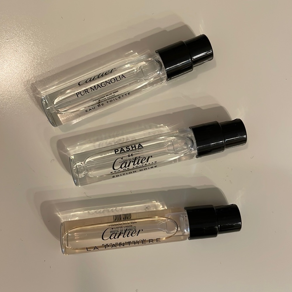 Cartier perfume samples